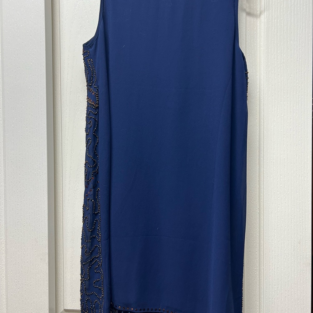 Alya Navy Sequin dress - Picture 4 of 5